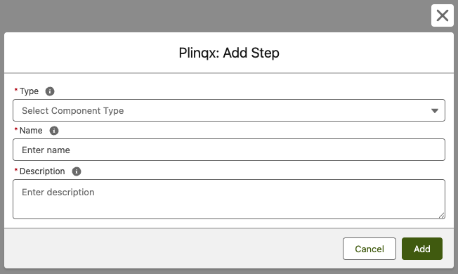 Add Step Modal